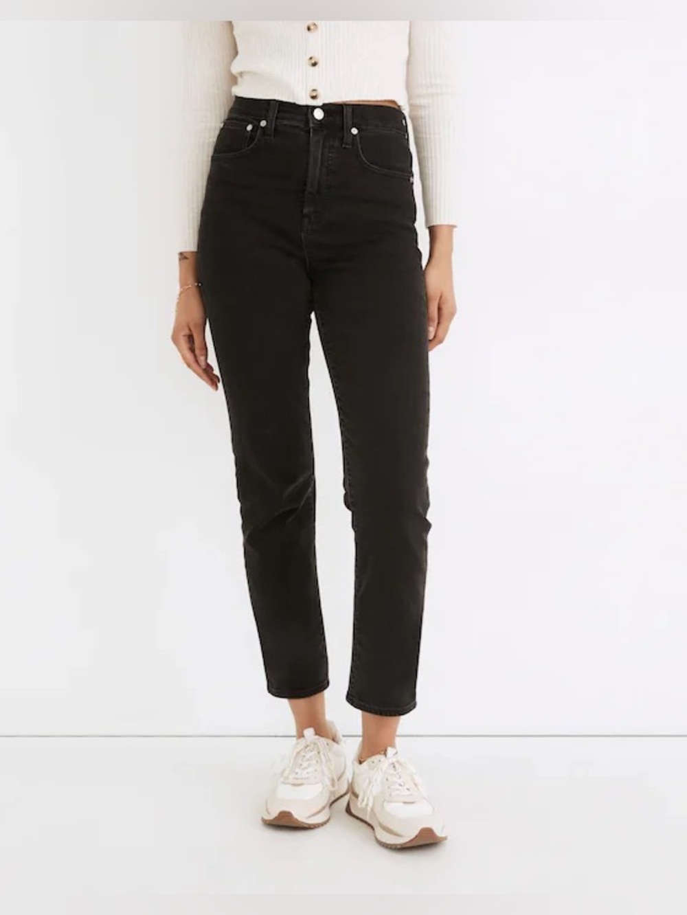 Madewell Classic Straight Jeans Lunar Wash Black Size 29 J2054